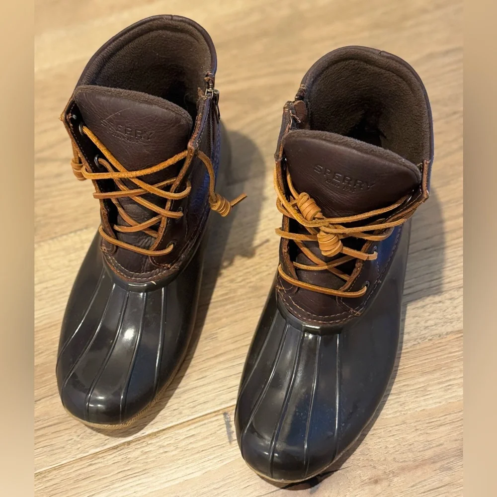 Women’s Sperry Brown and Tan Waterproof Boots - Picture 3 of 8